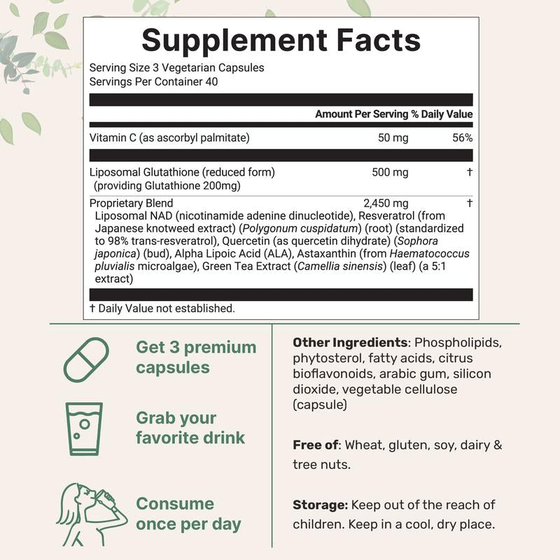 Liposomal Glutathione Complex 3000mg