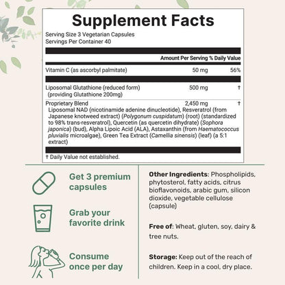 Liposomal Glutathione Complex 3000mg